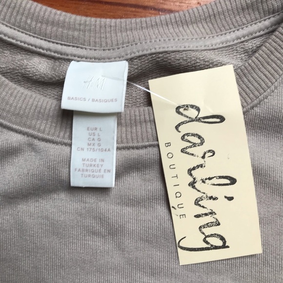 H&M Basics Taupe Tan Boxy Vest, EUC, L/XL - Picture 2 of 8